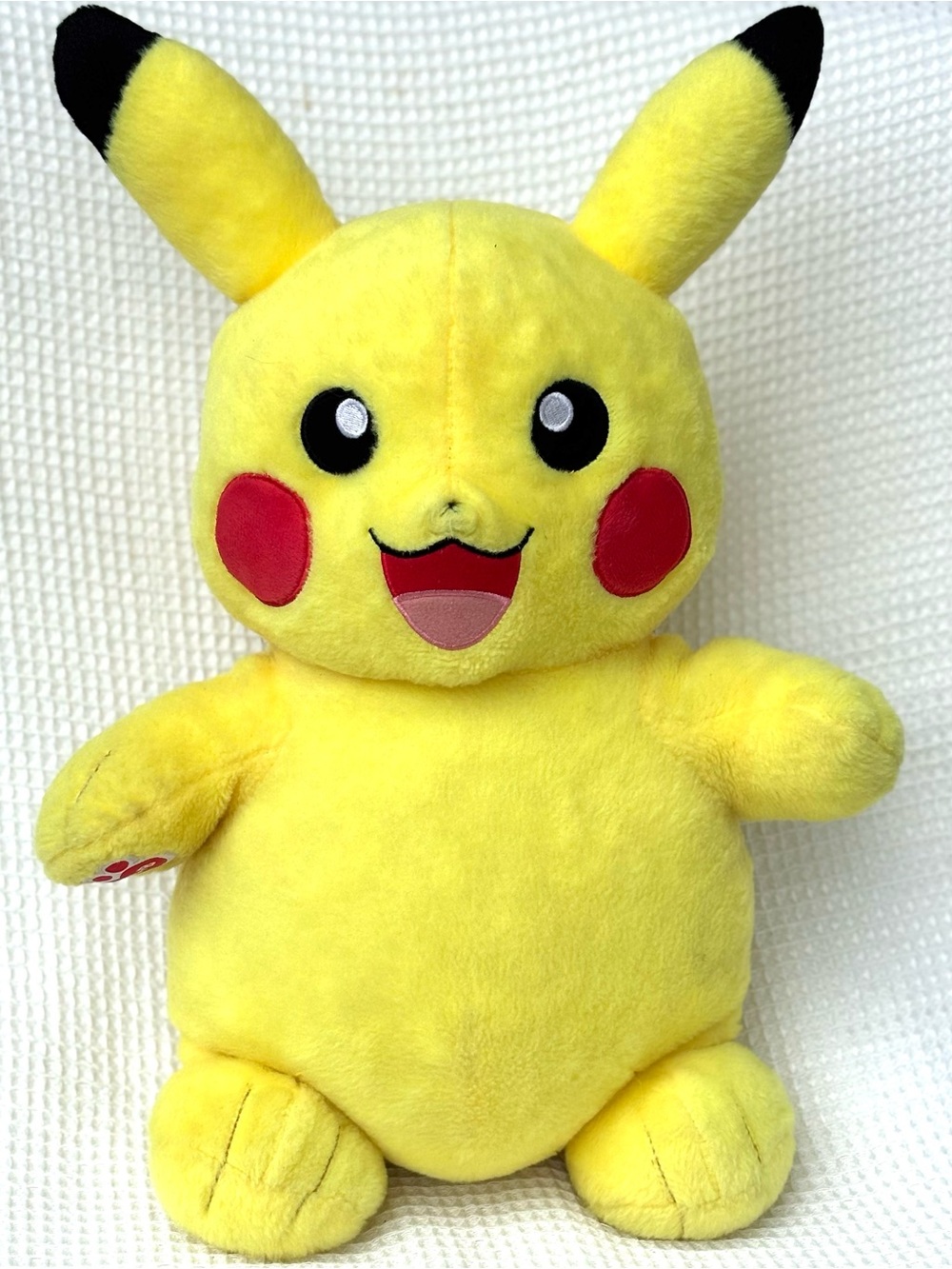 2017 Retired Build a Bear Pikachu Yellow Plush Toy - Cute Kids Stuffed Character